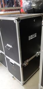 4 x flightcase / stolpcase met wielen en remmen, Muziek en Instrumenten, Flightcase, Zo goed als nieuw, Ophalen