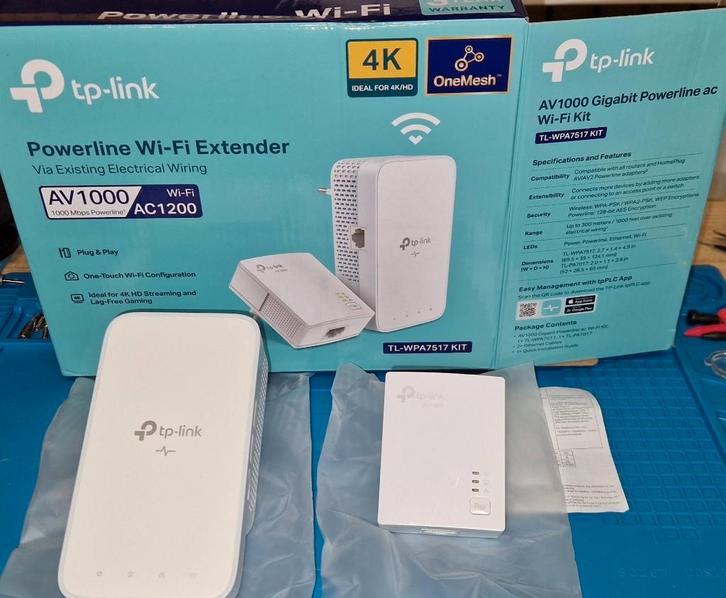 TP-Link TL-WPA7617 KIT CPL WiFi gigabit, Computers en Software, Powerlines, Refurbished, Ophalen of Verzenden