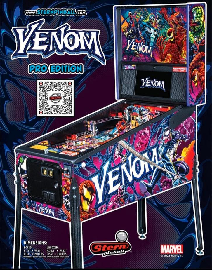 Flipper Stern VENOM, Verzamelen, Automaten | Flipperkasten, Zo goed als nieuw, Elektronisch, Flipperkast, Stern, Ophalen