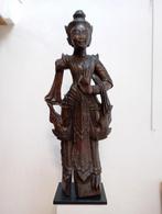 Oud beeld in hout: Kinnara (Thai / Burma), Antiek en Kunst, Ophalen of Verzenden