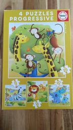 4 puzzels educa, Kinderen en Baby's, Speelgoed | Kinderpuzzels, 10 tot 50 stukjes, Gebruikt, 2 tot 4 jaar, Ophalen