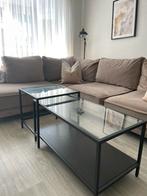 Lot de 2 tables basses IKEA VITTSJÖ (verre & métal noir), Ophalen, Gebruikt, Minimaliste, moderne, Glas