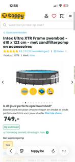 Intex rond zwembad 610x122cm zo goed als nieuw, Tuin en Terras, Ophalen, Zo goed als nieuw, Rond