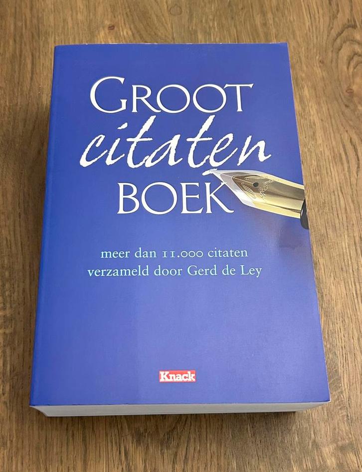 Gerd De Ley - Groot citatenboek, Livres, Guides touristiques, Enlèvement ou Envoi
