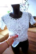 puur creatief opgemaakt 2-delig T-shirt, Wit, Maat 42/44 (L), Ophalen of Verzenden, Zo goed als nieuw