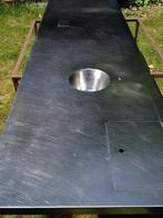 inox werkblad, Huis en Inrichting, Ophalen, Gebruikt, Staal of Inox, Overige typen