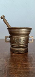 Mortier cuivre/laiton 1825., Antiquités & Art, Enlèvement ou Envoi, Cuivre