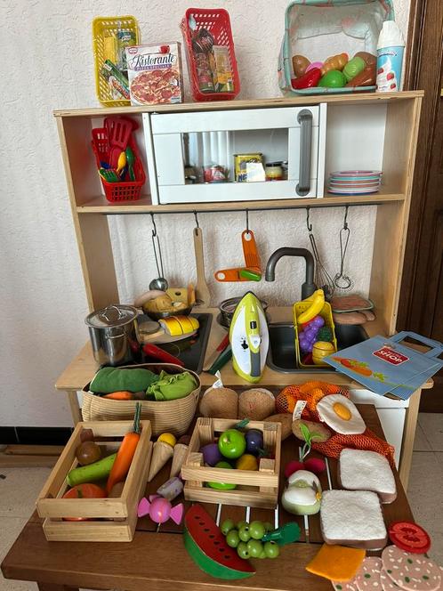 Houten keukentje Ikea Duktig met vele accessoires Haba, Kinderen en Baby's, Speelgoed | Speelkeukens, Zo goed als nieuw, Ophalen