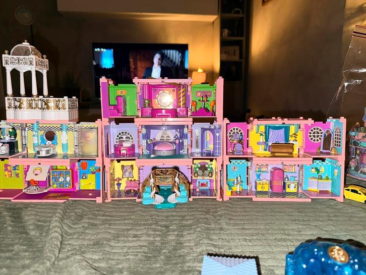 Ultieme Polly Pocket Mega Mansion bluebird vintage topstaat!, Kinderen en Baby's, Speelgoed | Poppenhuizen, Zo goed als nieuw