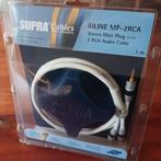 Câble Mini-Jack vers RCA Supra Cables 1m neuf, Enlèvement ou Envoi, Neuf, Moins de 2 mètres, Autres câbles