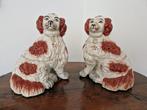 staffordshire paar Engelse honden groot formaat H29cm, Antiek en Kunst, Ophalen