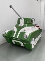 Oude metalen Patton Tank Autopede, Ophalen