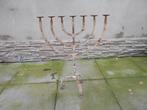 Te koop antieke 7 armen joodse kandelaar in goede staat, Antiek en Kunst, Ophalen, Overige materialen
