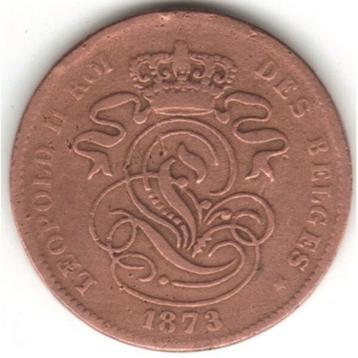 Belgique 2 centimes, 1873 Français - UNION « DES BELGES »