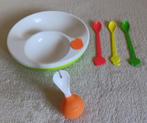 Bord vulbaar met warm water / lepeltjes / twistshake, Ophalen of Verzenden, Gebruikt