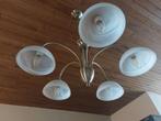 2 lusters met 5 lampen, Maison & Meubles, Lampes | Spots, Spot encastrable ou Spot mural, Comme neuf, Métal ou Aluminium, LED
