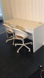 Bureau Ikea met 2 stoelen te koop wegens plaatsgebrek, Huis en Inrichting, Bureaus, Gebruikt, Ophalen of Verzenden