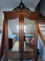 Antieken, houten kleerkast, Huis en Inrichting, Kasten | Kleerkasten, Ophalen, 100 tot 150 cm, 200 cm of meer, Eikenhout