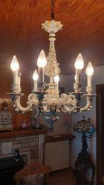 Porseleinen luster (antiek), Huis en Inrichting, Lampen | Kroonluchters, Zo goed als nieuw, Ophalen
