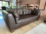 Bank - Bank - Roche Bobois - Bruin leer, Huis en Inrichting, Zetels | Zetels, 150 tot 200 cm, Rechte bank, Leer, 75 tot 100 cm