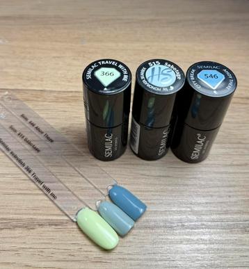 3 flesjes gelpolish van Semilac beschikbaar voor biedingen