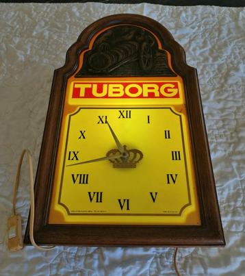 Tuborg lichtreclame uurwerk vintage beschikbaar voor biedingen
