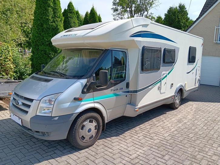 camper chausson flash 7.30m, Caravans en Kamperen, Mobilhomes, Particulier, tot en met 3, Half-integraal, Chausson, Ford, Diesel
