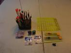 60 doppers + tuigen + draad + lijnen + haken, Ophalen of Verzenden, Nieuw, Dobber of Lood