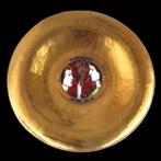 Kunstwerk Art Nouveau. Adam en Eva. Diameter: 30 cm, Antiek en Kunst, Ophalen of Verzenden, Koper