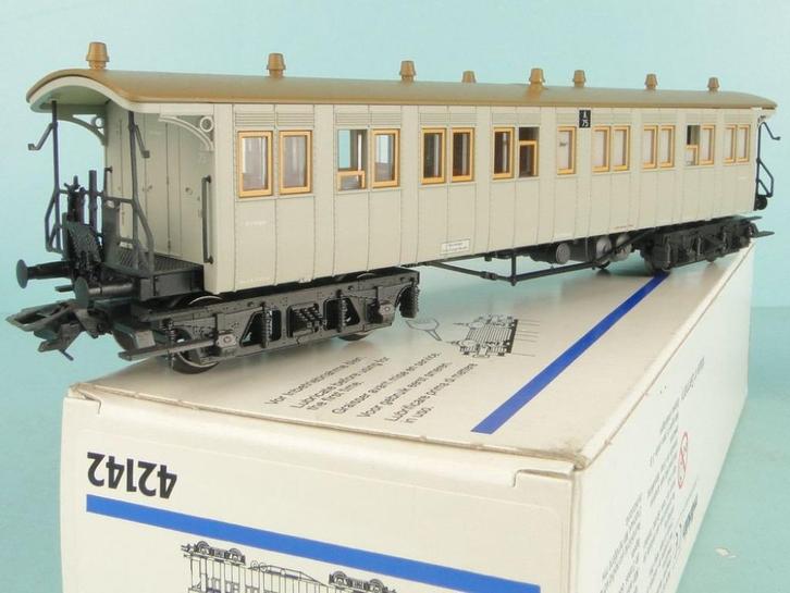 42142 MÄRKLIN HO—Wurtemberg chariot médical/voiture hospital, Hobby & Loisirs créatifs, Trains miniatures | HO, Comme neuf, Wagon