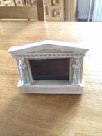 Cadre en pierre blanche Temple grec »,porte photo, Maison & Meubles, Enlèvement, Comme neuf