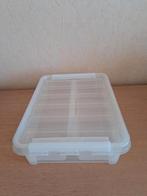 Boîte en plastique avec couvercle  + insert, Doe-het-zelf en Bouw, Kratten en Dozen, Ophalen, Zo goed als nieuw, Doos