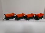 Fleischmann 5500 Kieplorrie’s oranje H0, Gebruikt, Gelijkstroom, Fleischmann, Wagon