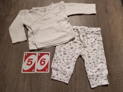 Setje T-shirt lange mouw en broekje - Hema - Maat 56, Kinderen en Baby's, Babykleding | Maat 56, Gebruikt, Jongetje of Meisje
