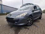 PEUGEOT 307/1600cc BENZINE/GEKEURD/12 MAAND GARANTIE, Auto's, Peugeot, Euro 4, Zilver of Grijs, Lichtsensor, Bedrijf
