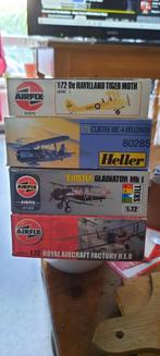 twee dekkers en compagnie airfix heller 1/72, Overige merken, 1:72 tot 1:144, Nieuw, Ophalen of Verzenden