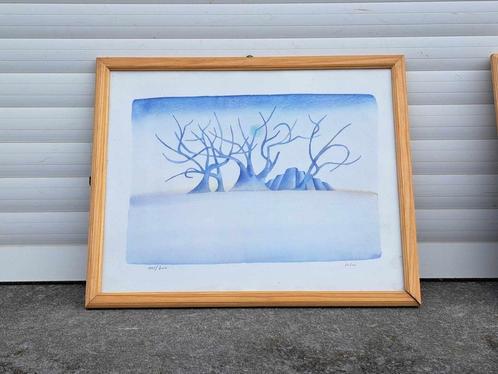 lithographie signe jean michel folon, Antiek en Kunst, Kunst | Litho's en Zeefdrukken, Ophalen of Verzenden