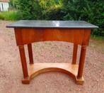 EMPIRE CONSOLE EN LADE VAN ZWART MARMER, Ophalen