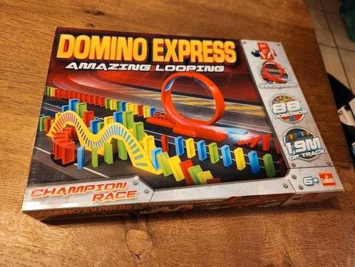 Domino express de Goliath, Kinderen en Baby's, Speelgoed | Racebanen, Gebruikt, Onderdelen, Handmatig, Overige merken, Met looping