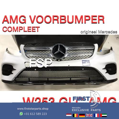 W253 GLC AMG Voorbumper COMPLEET Mercedes 2016-2019 wit orig, Auto-onderdelen, Carrosserie, Bumper, Mercedes-Benz, Voor, Gebruikt