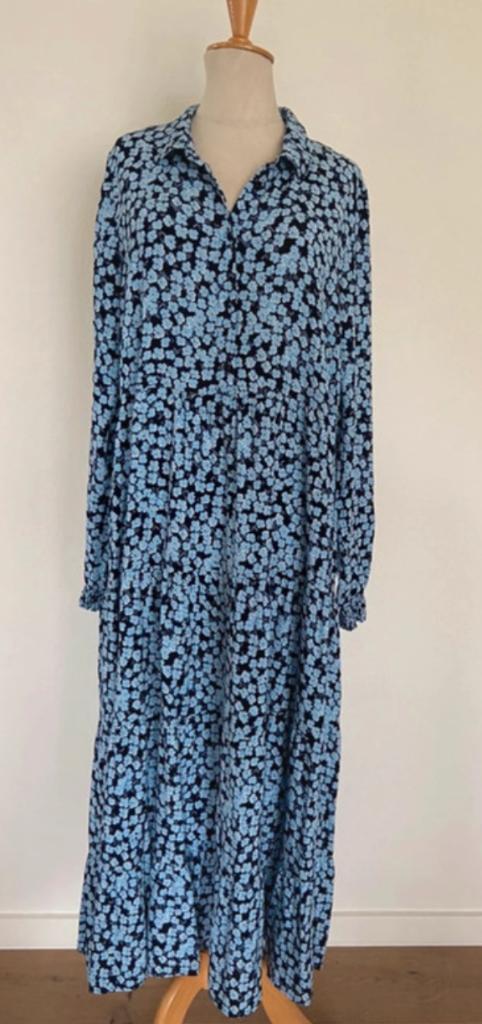 Jurk Costes, Kleding | Dames, Jurken, Zo goed als nieuw, Maat 38/40 (M), Blauw, Onder de knie, Ophalen of Verzenden