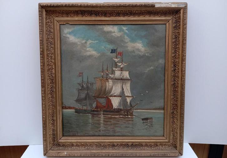 JOS DE WYMMER, peinture, 1880, école hollandaise, Antiquités & Art, Art | Peinture | Classique, Enlèvement ou Envoi