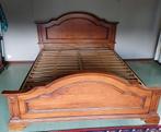 Massief houten bed uit kerselaar, Ophalen, Zo goed als nieuw, Verstelbaar