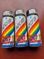 3 Universele spuitbussen ral 9005 mat zwart anti roest NIEUW, Doe-het-zelf en Bouw, Verf, Beits en Lak, Ophalen, Zwart, Nieuw