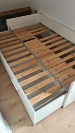 BRIMNES bed uitrekbaar, Ophalen, Wit, Tweepersoons, Modern, ikea