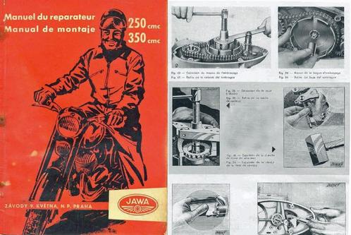 RTM voor 250-350cc Moto JAWA - CZ in het Frans., Motoren, Handleidingen en Instructieboekjes, Verzenden