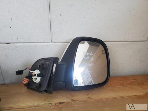 Peugeot Partner Citroen Berlingo spiegel rechts wit 12 - 17, Auto-onderdelen, Spiegels, Peugeot, Gebruikt, Ophalen of Verzenden