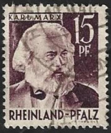 1 Postzegel Karl Marx Rheinland-Pfalz - Franse zone beschikbaar voor biedingen