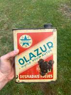 Bidon d’huile olieblik olie blik oil can vintage olazur azur, Ophalen of Verzenden