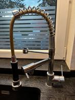 Mobiele douchegastafelmengkraan in chroom, Ophalen, Gebruikt